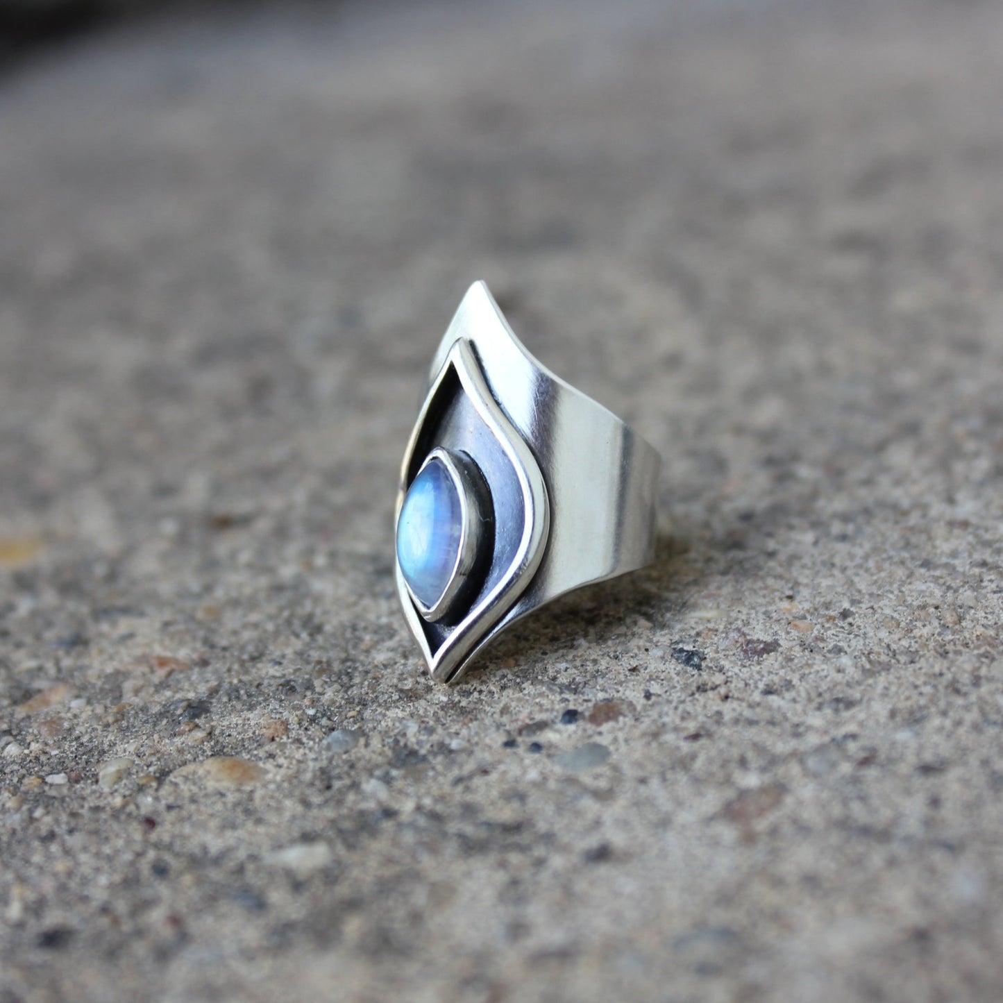 petal cuff ring
