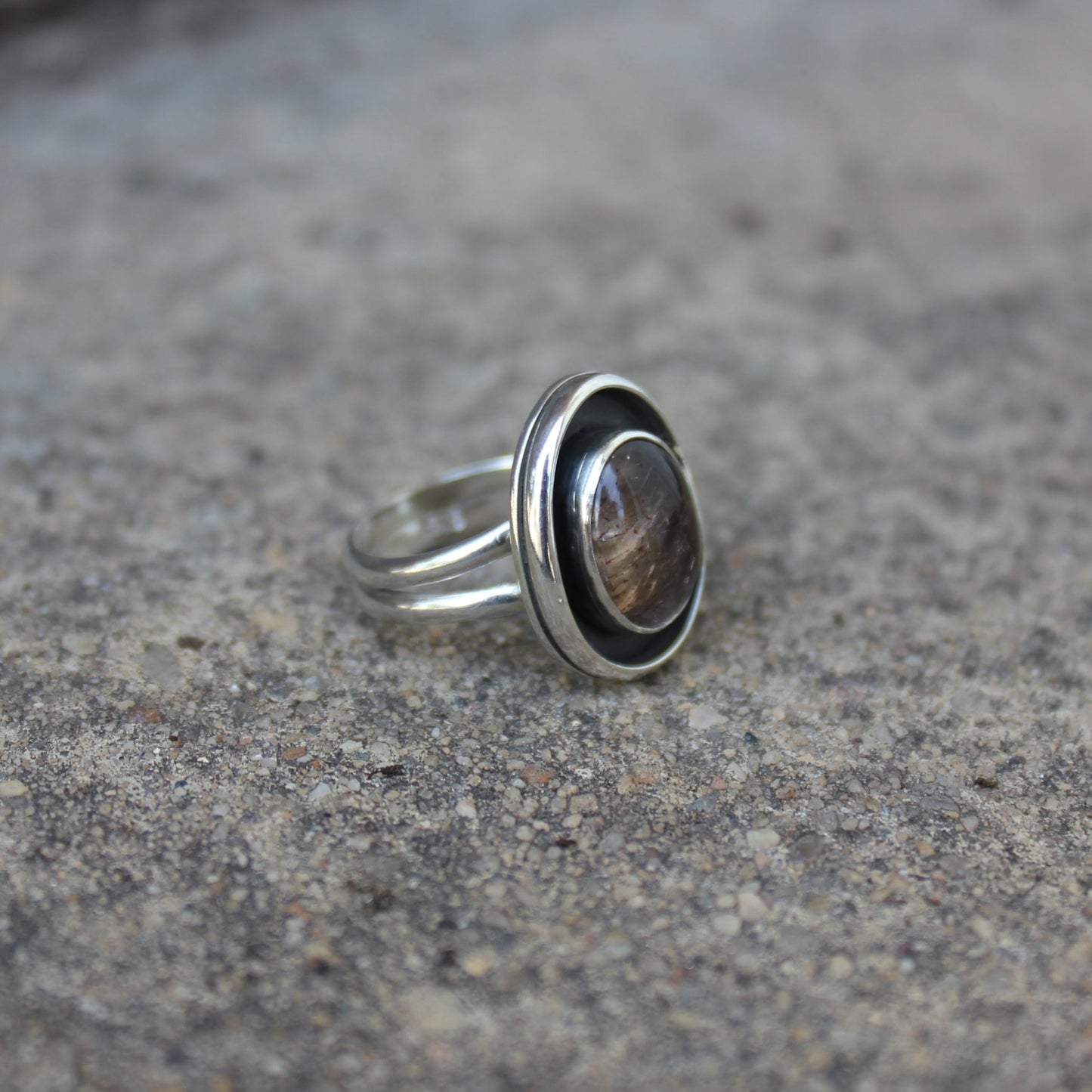 lodolite quartz shadow ring