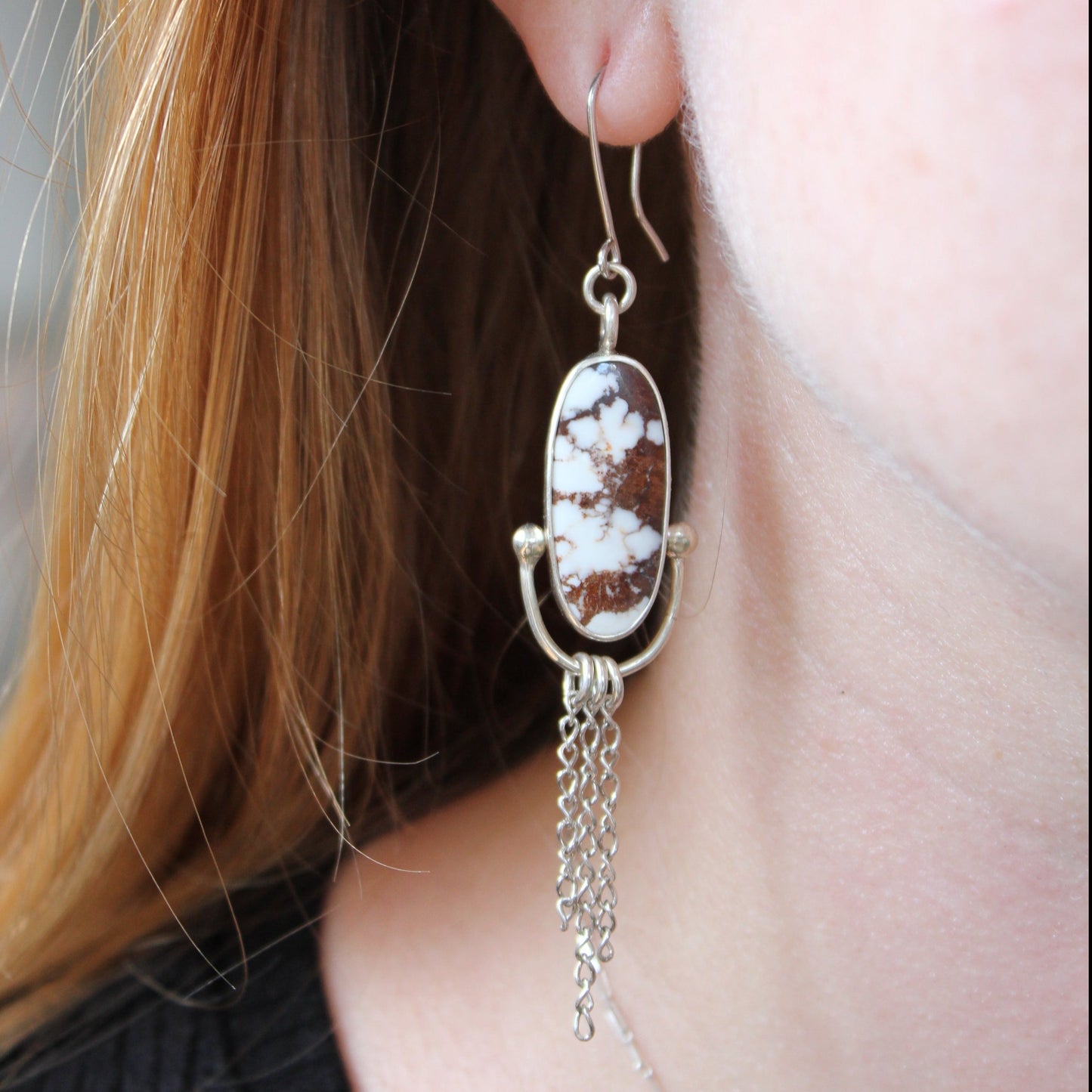 wild horse jasper earrings